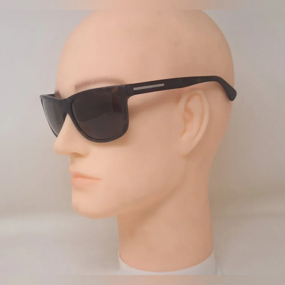 NEW Prada Men's Sunglasses SPR 15R Dark Matte Havana Brown Square 60-18-140mm